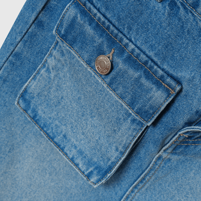 Falda Denim Cargo