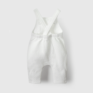 Jardinera acolchada blanca para guaguas, suave y cómoda