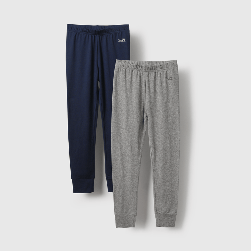 Calzas niño gris y azul, pack de 2 para comodidad