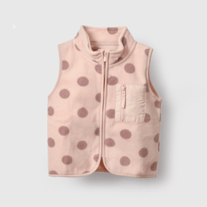 Chaleco rosado para niña, suave y cómodo