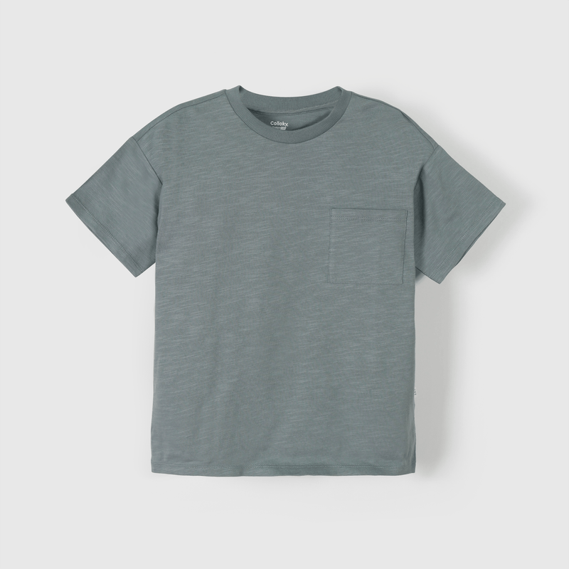 Polera gris para niños, estilo y comodidad