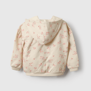 Polerón crema con flores para niñas encantadoras y cómodas