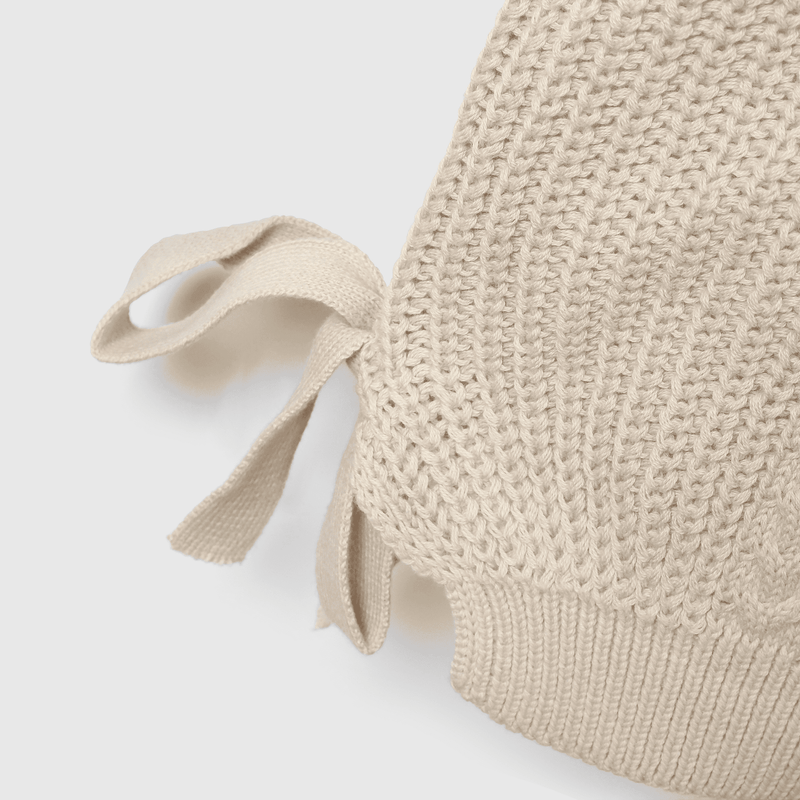Chaleco beige para niña, estilo y comodidad