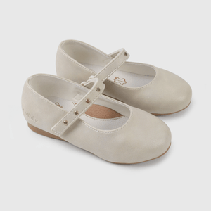 Ballerina dorada para niña, comodidad y estilo