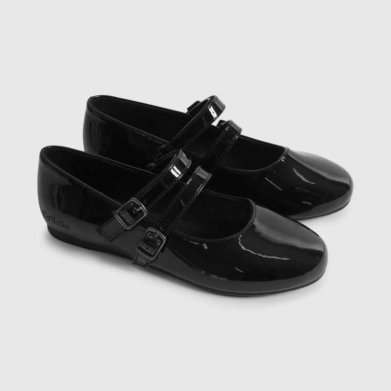 Ballerinas negras para niñas, elegancia y comodidad