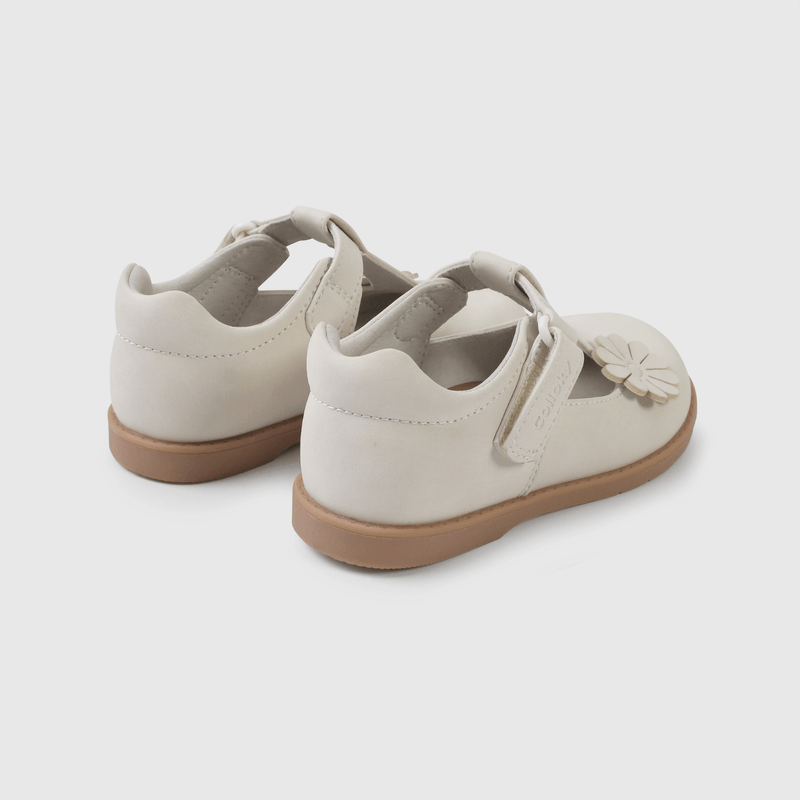 Zapatos cómodos para niña, color blanco, etapa caminante