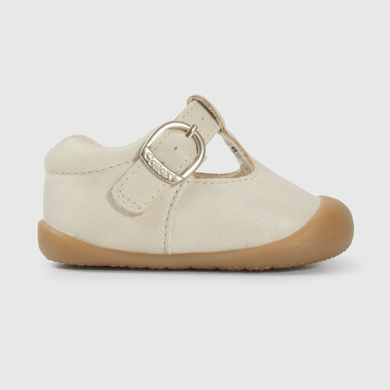 Zapatos dorados para niña, estilo encantador y cómodo