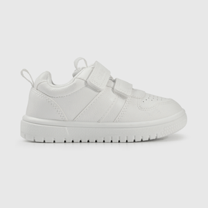 Zapatilla blanca para niños, comodidad y estilo
