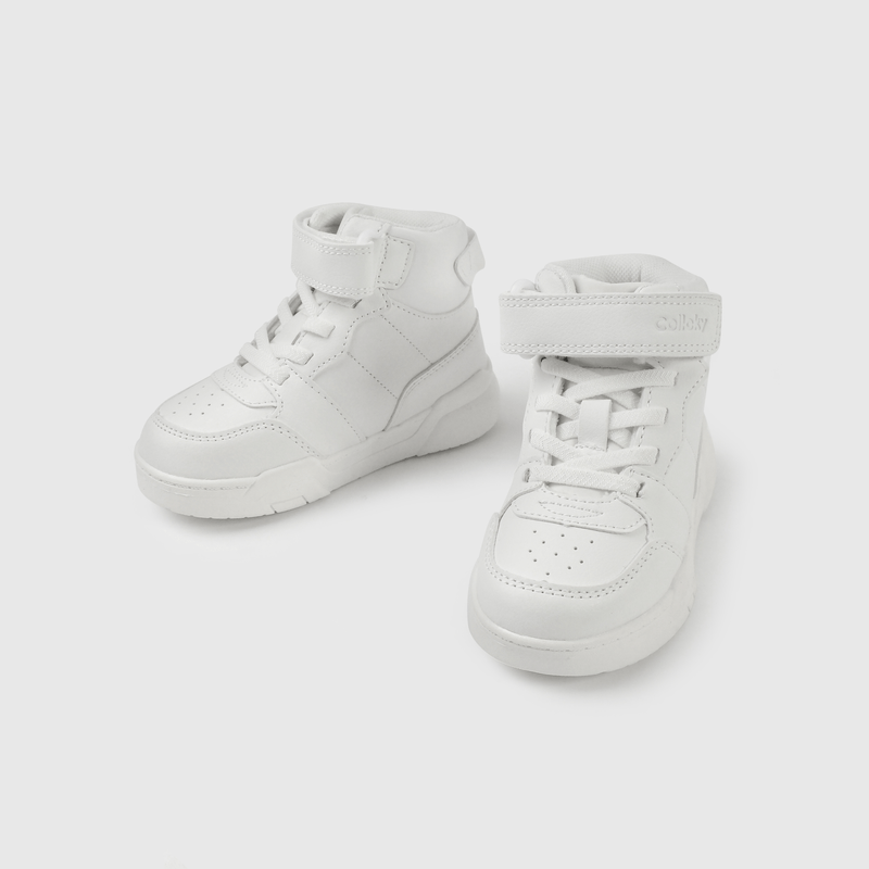 Zapatilla blanca unisex para niños, comodidad y estilo