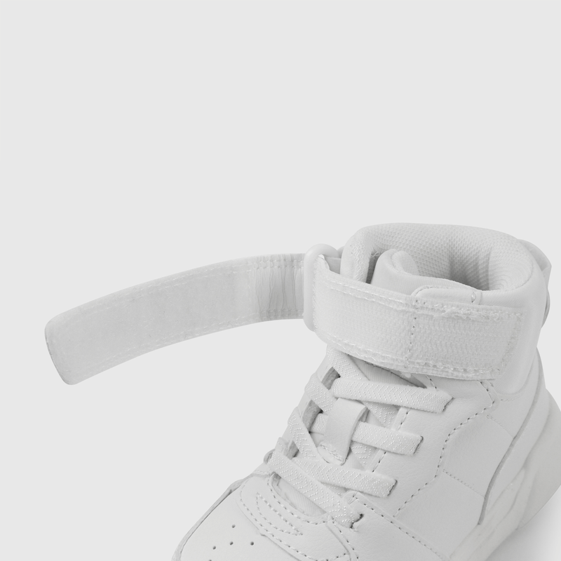Zapatilla blanca unisex para niños, comodidad y estilo
