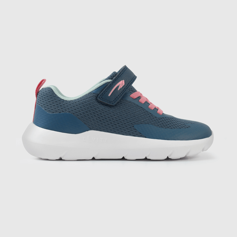 Zapatilla deportiva azul para niña, comodidad y estilo