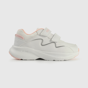 Zapatillas deportivas blancas y rosadas para niña