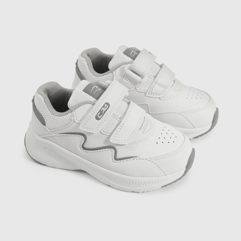 Zapatilla blanca para niños, comodidad y estilo