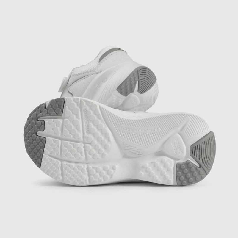 Zapatilla blanca para niños, comodidad y estilo