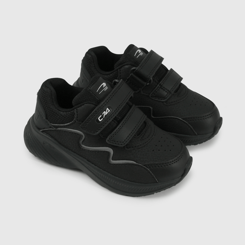 Zapatilla negra para niños, comodidad y estilo