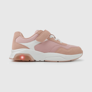 Zapatilla niña rosada con luces, comodidad y estilo
