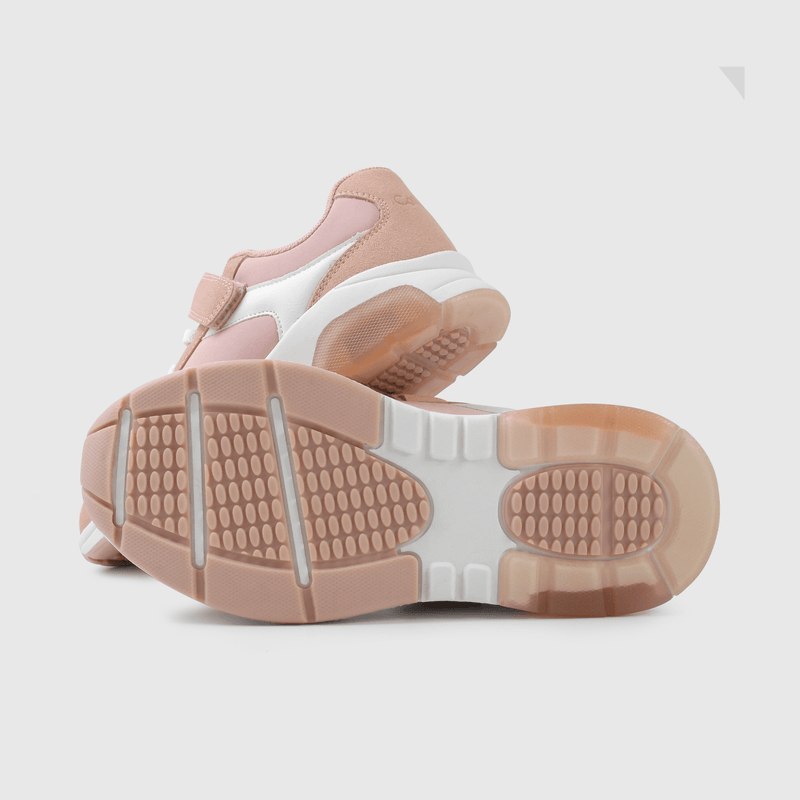 Zapatilla niña rosada con luces, comodidad y estilo