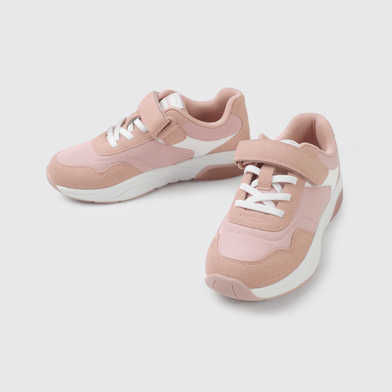 Zapatilla niña rosada con luces, comodidad y estilo