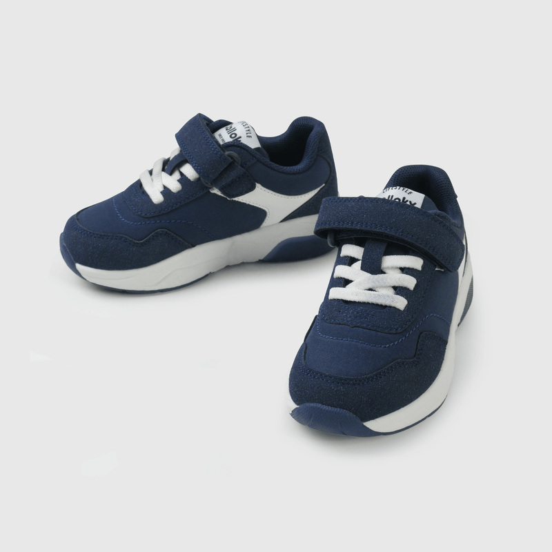Zapatilla azul con luces para niños caminantes