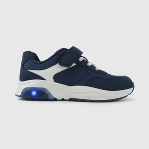 Zapatillas azules con luces para niños, comodidad y estilo