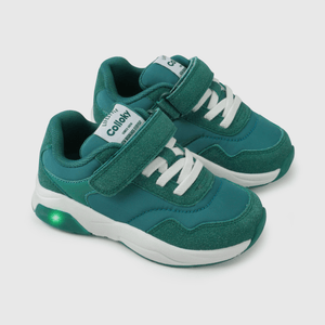 Zapatilla Verde con Luces de Niño