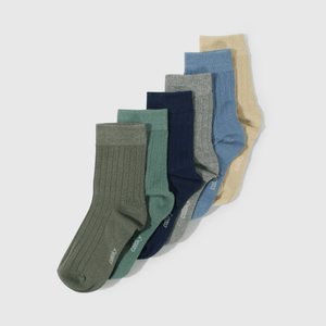 Calcetines coloridos para niños, pack de 6
