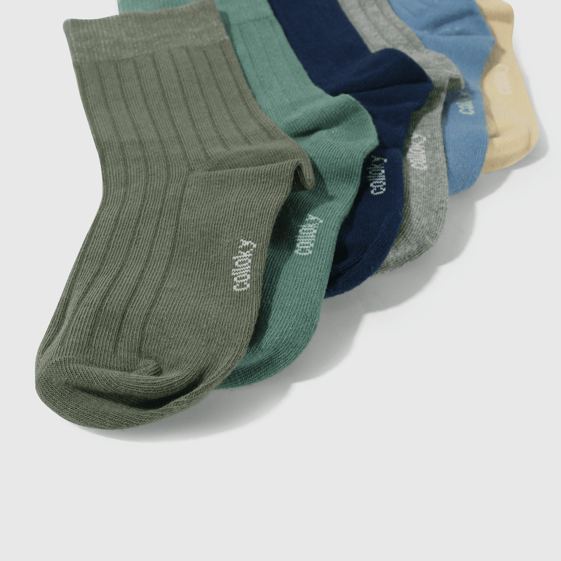 Calcetines coloridos para niños, pack de 6
