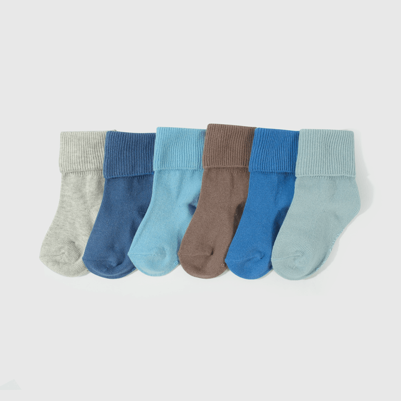 Calcetines coloridos para niños, pack de 6