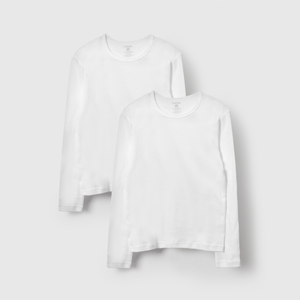 Camisetas blancas para niños, pack de 2