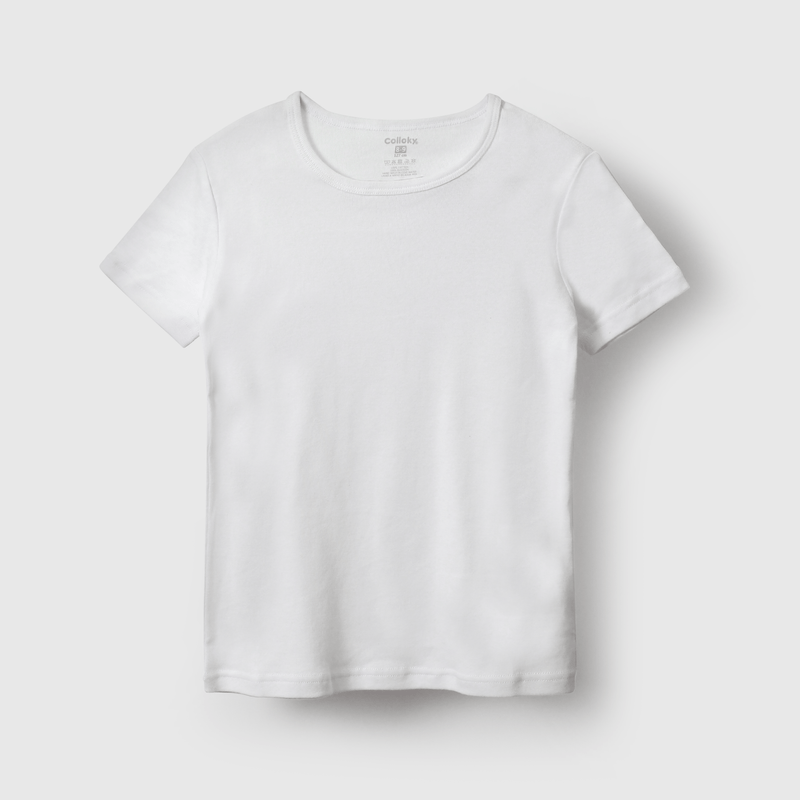 Camisetas blancas para niños, pack de 2