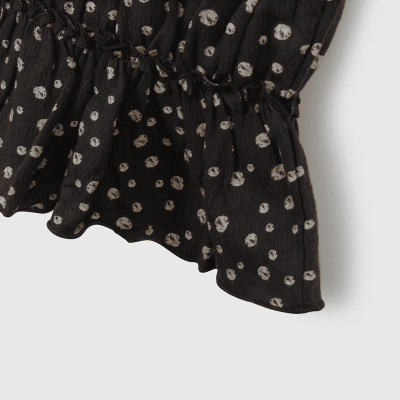 Falda Short Negra Estampada