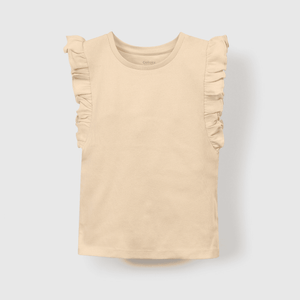 Polera elegante y cómoda para niña en color beige