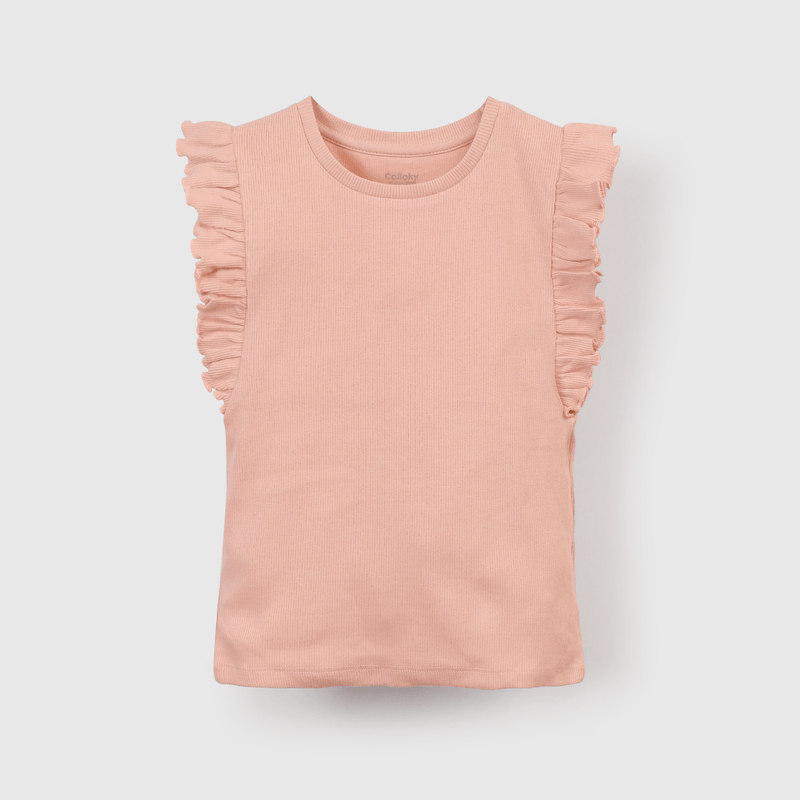 Polera suave niña rosa para brillar con confianza