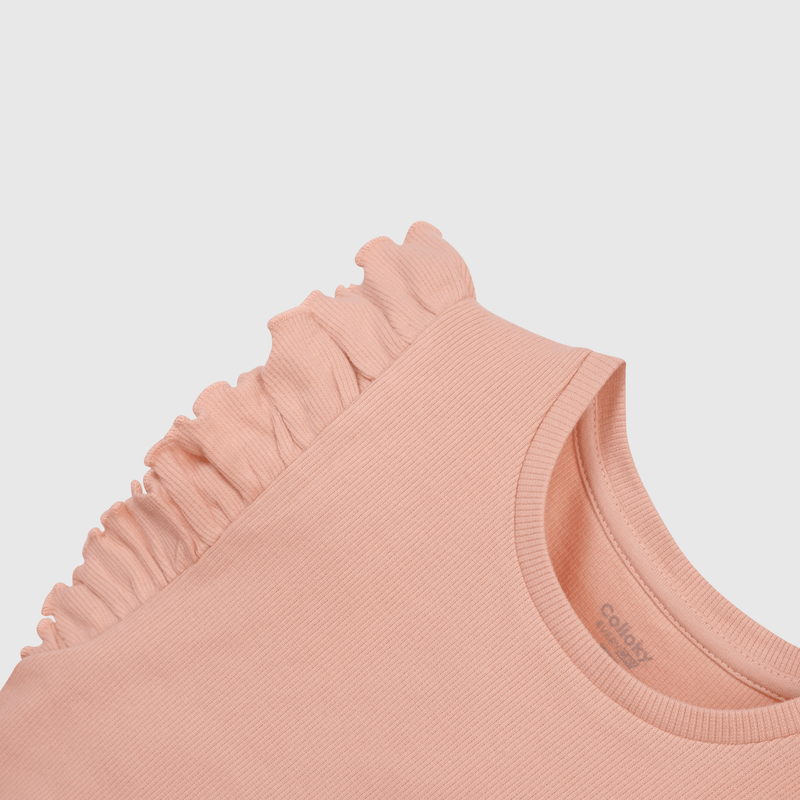 Polera suave niña rosa para brillar con confianza