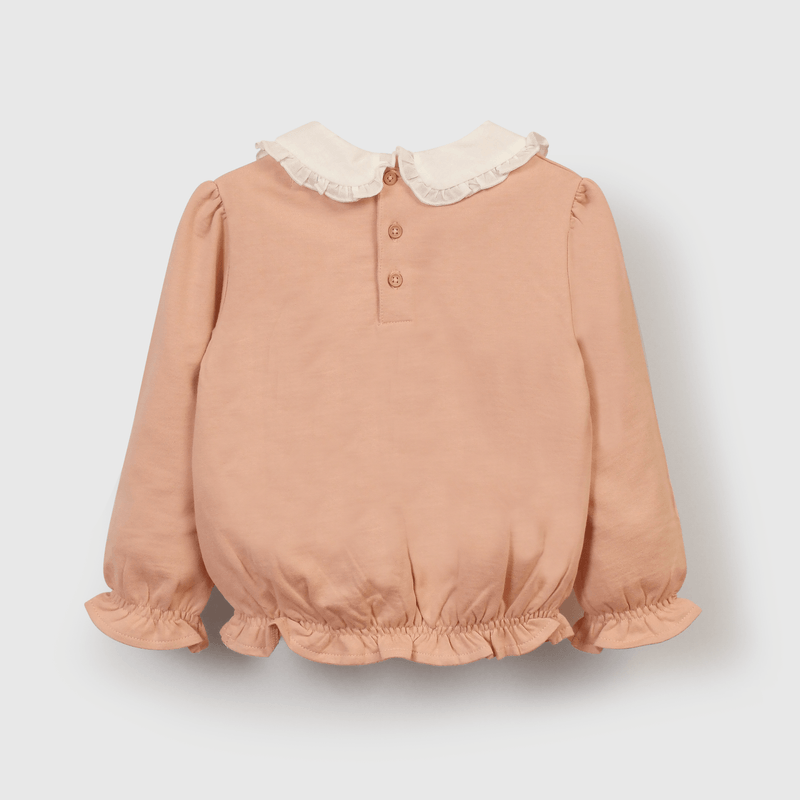 Polerón rosado para niña, suave y cómodo