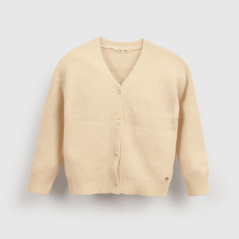 Chaleco beige para niños, estilo y comodidad