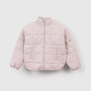Chaqueta cómoda y suave para niña en morado