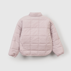 Chaqueta cómoda y suave para niña en morado
