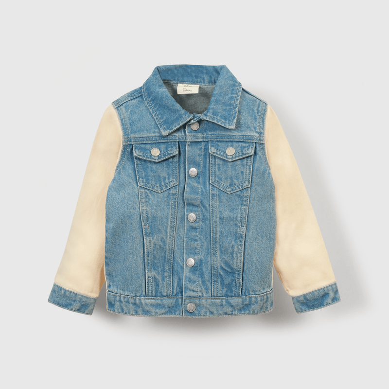 Chaqueta de mezclilla azul para niña con Dumbo