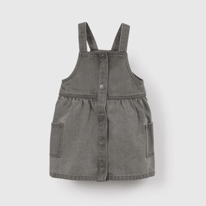 Vestido de niña gris, estilo denim para cada ocasión
