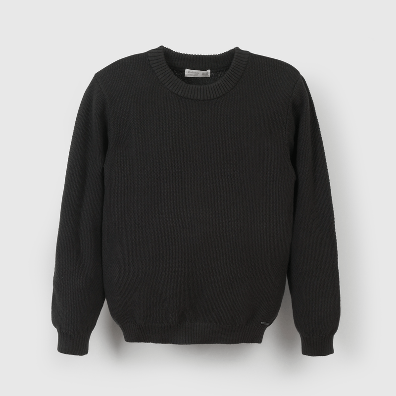 Sweater negro para niños, estilo y comodidad