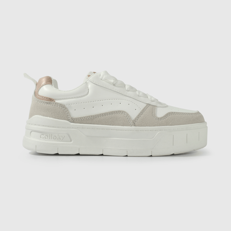 Zapatilla blanca para niña, estilo y comodidad en cada paso