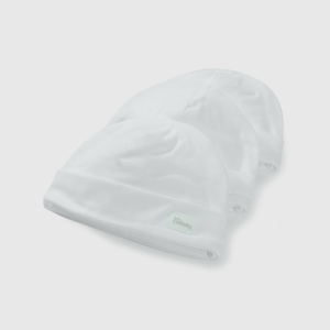 Gorros blancos para guaguas, pack de 3