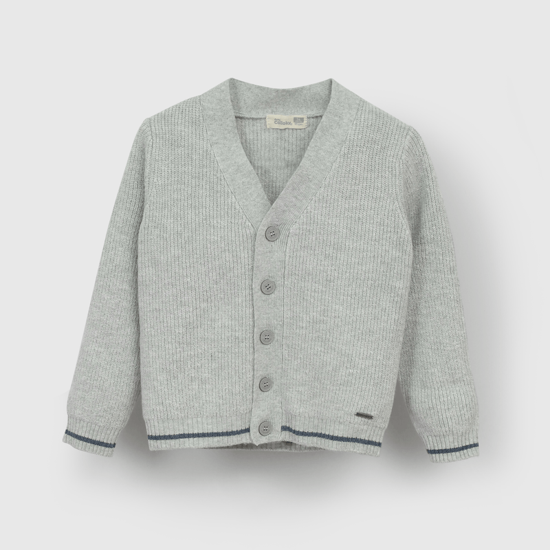 Chaleco gris para niños, estilo y comodidad