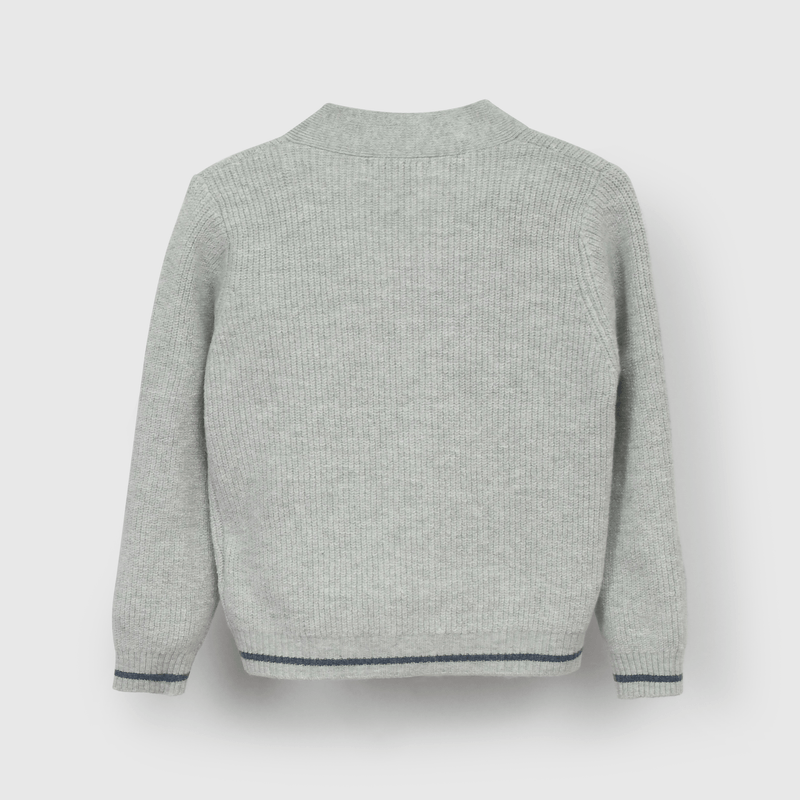 Chaleco gris para niños, estilo y comodidad