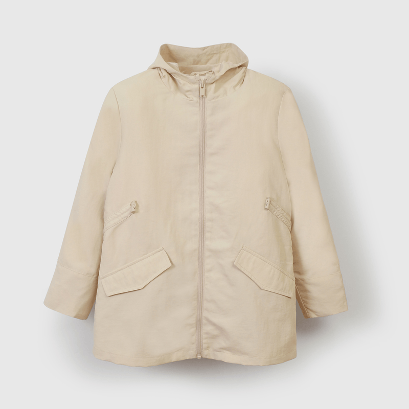 Corta Viento Largo Beige