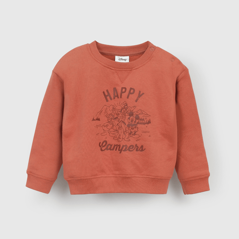 Polerón terracota Mickey Mouse para niños