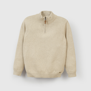 Chaleco beige para niños, estilo y confort asegurado