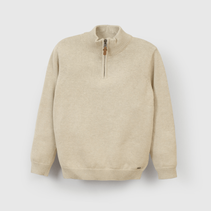 Chaleco beige para niños, estilo y confort asegurado
