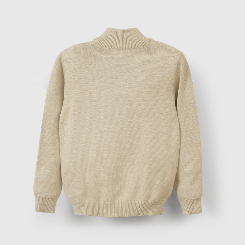 Chaleco beige para niños, estilo y confort asegurado